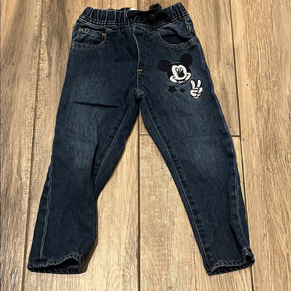 GAP Kids Dark Blue Jeans with Character Patch